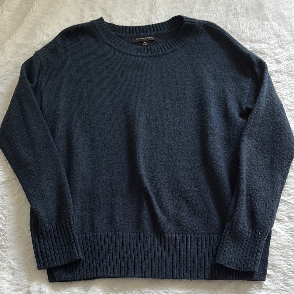 Banana Republic Black Crewneck Sweater